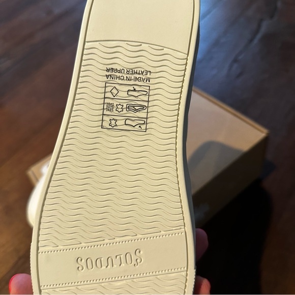 Soludos Cream Slip-On Platform Sneakers NWOT - Picture 4 of 7